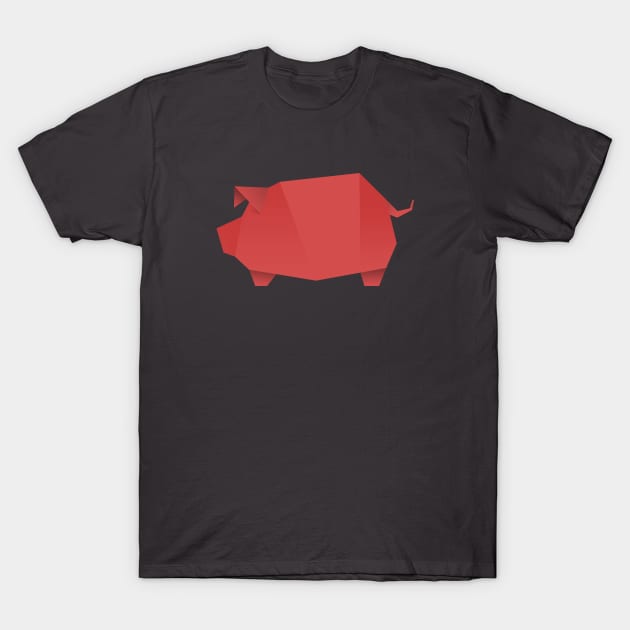 ORIGAMI PIG T-Shirt by ChubbydudeStore